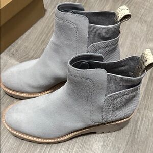 Dolce Vita Light Gray Ankle Booties